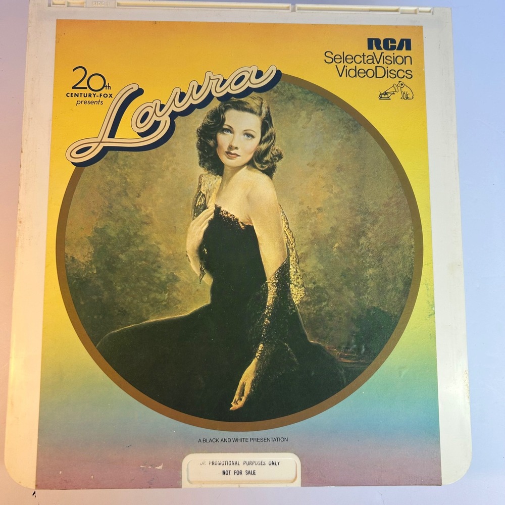RCA SelectaVision VideoDisc Laura 20th Century Fox Promotional Disc CED‎